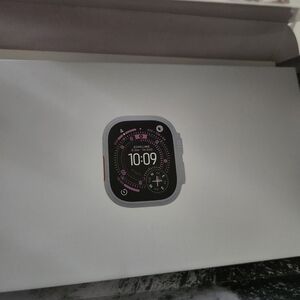 Apple Smartwatch with Silver and Black Design